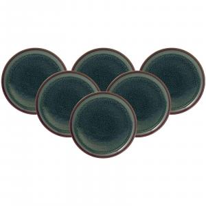 Набор из 6 тарелок для завтрака Crafted Breeze, диаметр 21 см like.Villeroy & Boch, сине-серый