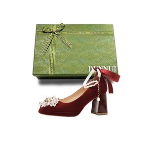 Dunnu Туфли на высоком каблуке, женские, красные