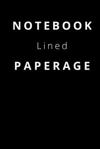 Notebook lined paperage: Notebook (Independently published)