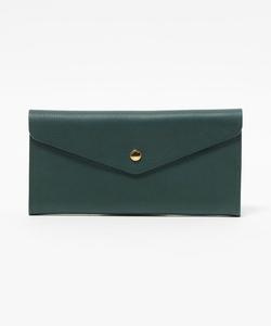 S0089 кошелек-конверт натурального цвета/длинный кошелек United Arrows, цвет Dk.Green