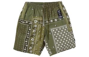 Бермуды пэчворк с банданой NEIGHBORHOOD, зеленый