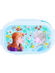 Disney Frozen Ланч-бокс для замороженных продуктов с 2 отделениями и ложкой-вилкой, светло-голубого цвета