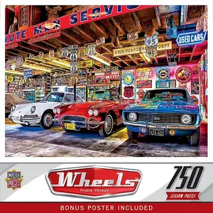 Колеса - тройная угроза пазл из 750 деталей Masterpieces Puzzles, multicolor