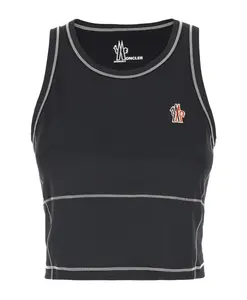 Стильный топ для ценителей моды Moncler, черный