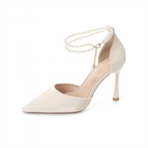 Тонкие каблуки Высокие каблуки 8,5 см Женские HKCP, Экрю