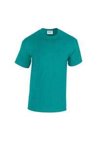 Простая хлопковая футболка из плотного материала Gildan, зеленый