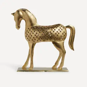 Подсвечник Taxila для лошади El Corte Inglés, золотой