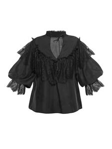 Блуза JIORO BOHEMIAN, черный