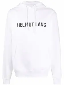 Худи с кулиской и логотипом Helmut Lang, белый