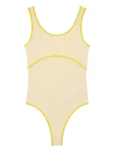Купальник с контрастной отделкой Sunnei, желтый