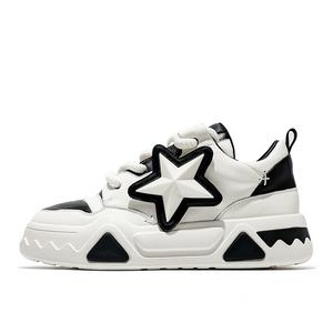 Кроссовки MOERBAI Skateboarding Shoes Unisex Low-top, белый/черный