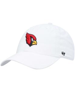 Мужская белая регулируемая кепка Arizona Cardinals Clean Up '47 Brand