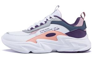 Кроссовки женские толстые низкие 361 Degrees белый/духовно-фиолетовый 361°