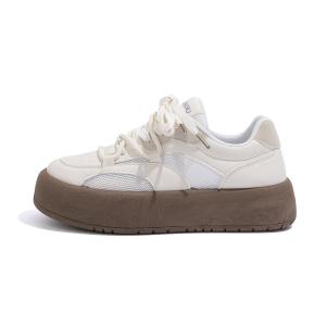 Женские кроссовки для скейтборда HUANQIU, бежево-коричневые