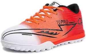 Футбольные бутсы для искусственного газона, спортивные тренировочные бутсы оранжевого, белого, черного, синего, желтого и розового цветов с градиентным рисунком Generic