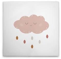 Картина на холсте A.S. Création Little Wheather 3 цвет weissbraunbeigerosa