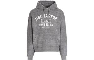 Потёртая худи со шнурком DSQUARED 2, серый