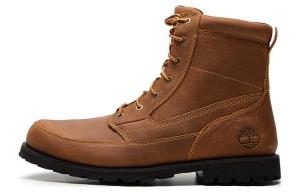 Мужские уличные ботинки Timberland с логотипом и шнуровкой, коричневый