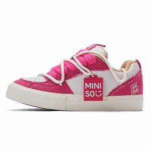 Низкие кеды для скейтборда унисекс розовый цвет сакура MINISO