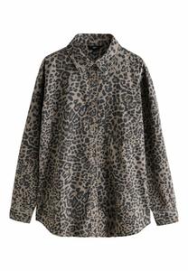 Блуза Next Button-down blouse, Leopard Print/Multi-Coloured