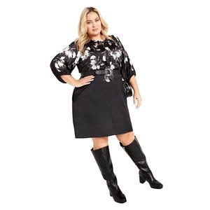 Платье с принтом лилий для женщин plus size Avenue, Mono Lily