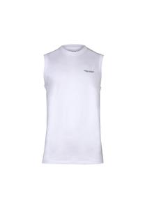 Майка - рубашка без рукавов круглый вырез логотип хлопок Armani Exchange, белый
