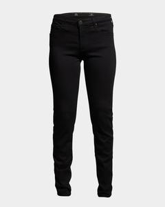 Отличные джинсы скинни со средней посадкой Ag Jeans, цвет Super Black