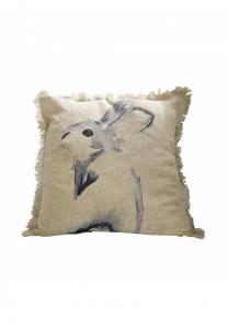 Наволочка льняная Loberon Riamira, 40x40 см, синий