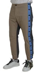 Dsqua² Хлопковые двухцветные повседневные мужские брюки DSquared, коричневый