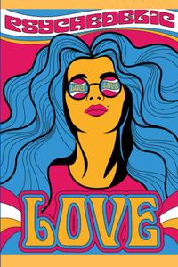 Psychedelic Notebook sketchbook: Love Journal: 6x9” High Life Write & Sketch; Mix of Lined and Blank Pages To Let the Creativity Flow (Independently published)