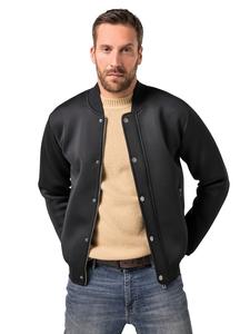 JP1880 Куртка переходного цвета черного цвета