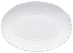 Блюдо Costa Nova, 34x25x3,5 см, белый глянцевый