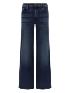Джинсы с завышенной талией и широкими штанинами MOTHER, синий