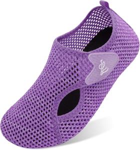 Водные тапочки LeIsfIt для женщин и мужчин, для плавания, пляжа и ходьбы, быстросохнущие акваносочки для бассейна, дайвинга, прогулок на лодке, реки, йоги, озера и серфинга, фиолетовый