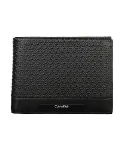 Мужской кожаный кошелек с RFID блокировкой Calvin Klein, черный