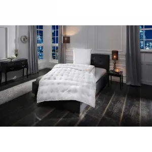 Пуховое одеяло OBB+перьевая подушка "Эмилиас", (экономный комплект), комплект постельного белья, 135х200 или 155х220 см, на лето или зиму, белый