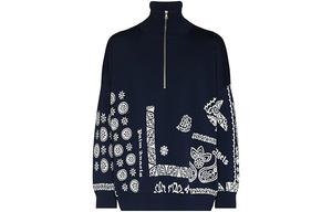 Джемпер с узором «пейсли-интарсия» Palm Angels, синий