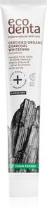 Сертифицированная органическая отбеливающая зубная паста с активированным углем Ecodenta, 75 мл