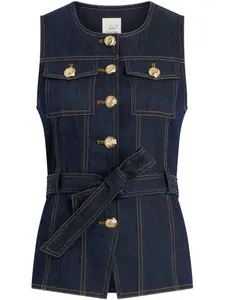 Джинсовый жилет Reene Cinq A Sept, синий