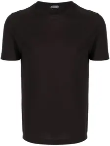 Базовая футболка Zanone, коричневый