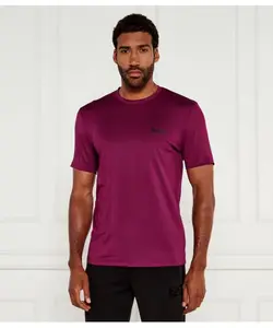 Футболка в клетку на ощупь Slim fit Boss Green, фиолетовый