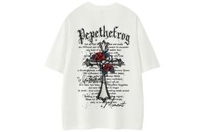 Футболка с коротким рукавом Unisex Pepe The Frog, бежево-абрикосовая