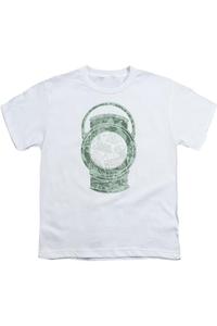 Футболка с коротким рукавом для подростков с принтом DC Comics Lantern Cover Gildan, белый