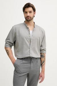 Хлопковая рубашка Boss Orange, зеленый