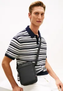 Сумка-Мессенджер с металлическим логотипом, сумка через плечо для журналиста. Tommy Hilfiger, Black