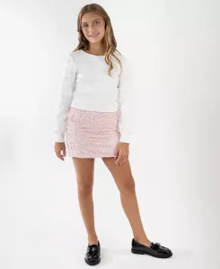 Детский комплект для девочек 7-12 лет: топ и юбка 2 предмета Rare Editions, мультиколор