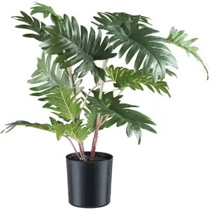 Креативное зеленое искусственное дерево «Монстера» с детализированной листвой Creativ Green, зеленый