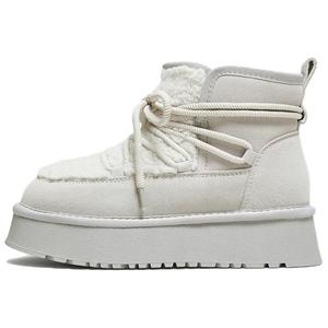 Женские короткие снежные ботинки Hazelnut Croissant устойчивые к истиранию BASTO, серый