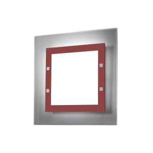Потолочный светильник Lumicom, 55x55x6 см, красный