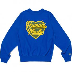 Свитшот с логотипом Heart HUMAN MADE, синий